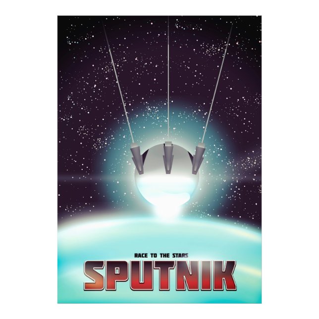 Sputnik "race to the Stars" Photo Print (Front)