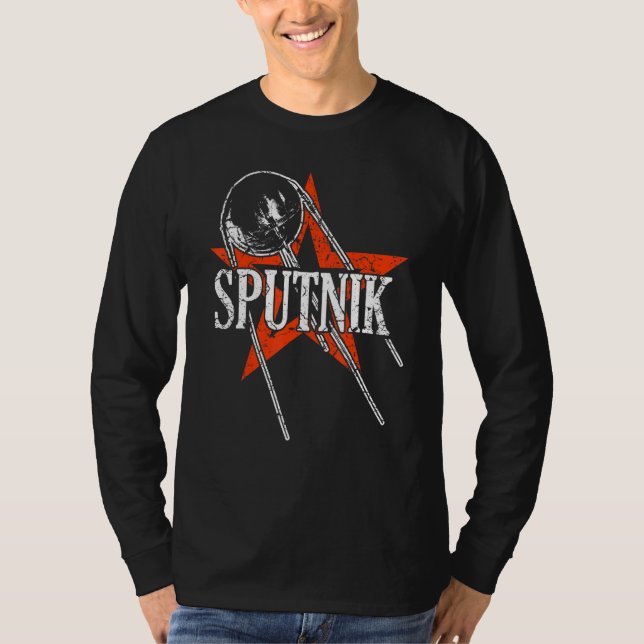 Sputnik Satellite Spacecraft Soviet Union Space Sp T-Shirt (Front)