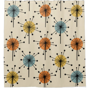 Sputnik Starburst Flowers Retro