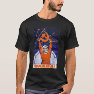 Sputnik Vostok Soviet Space Program Gagarin Rocket T-Shirt
