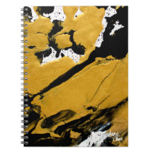 SPWW a allumé l'âme Black & Gold Journal Abstrait