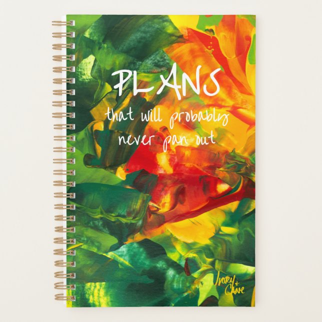 SPWW Mellowed Moment Spiral Small Monthly Planner (Front)