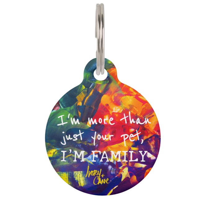 SPWW Psychedelic Spiral Round Pet Tag (Front)