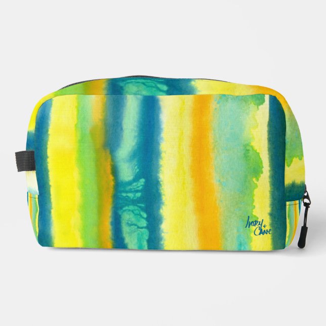 SPWW Tangoed Tiers Teal Green & Orange Dopp Kit (Front)