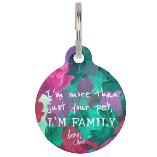 SPWW Touch of Jewel Tones Round Pet Tag