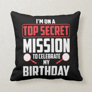 Spy Birthday Party Theme Top Secret Mission Throw Pillow