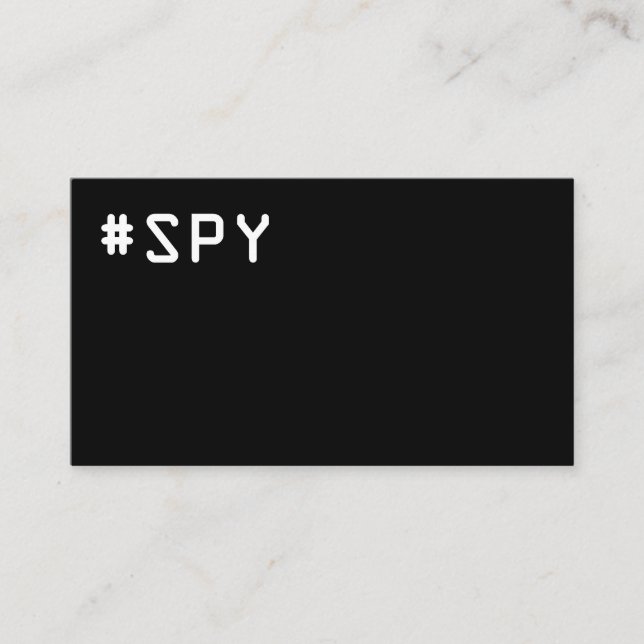 #SPY - Calling Card (Front)