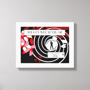 Spy Canvas Wedding Keepsake Print