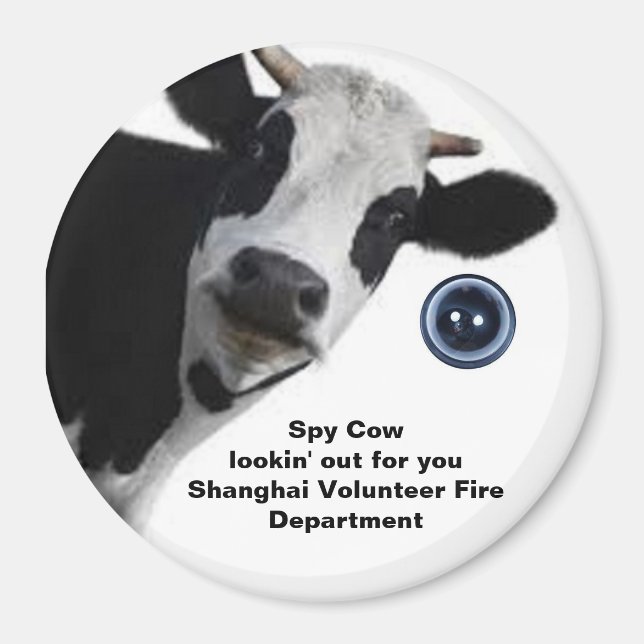 Spy Cow cherche pour vous SVFD amusant aimant (Devant)