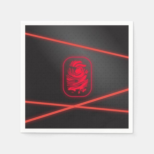 Spy Party Laser Plates Napkin (Front)