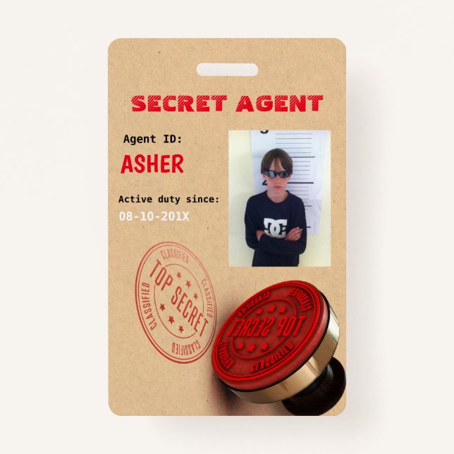 Spy Party Secret Agent Badge (Front)