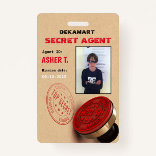 Spy Party Secret Agent Company Badge