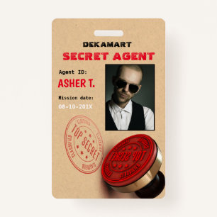 Spy Party Secret Agent Company Badge