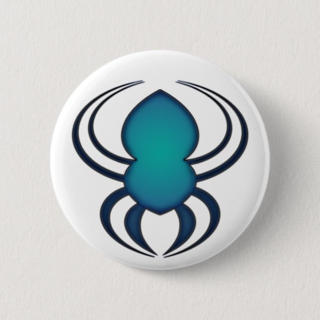 Spyder Bleu 2 Inch Round Button (Front)