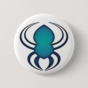 Spyder Bleu 2 Inch Round Button