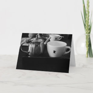 "Spyhouse Tea" Birthday Card