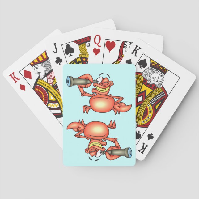 Spying Hermit Crab Playing Cards (Back)