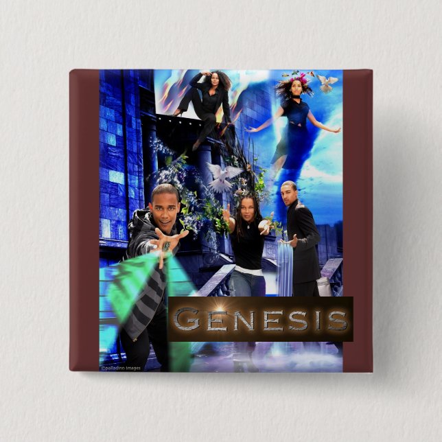 SQ "Genesis" Button - Taige's Logo (Front)
