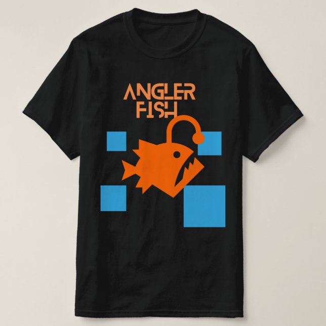 Sqare type angler fissh design T-Shirt (Design Front)