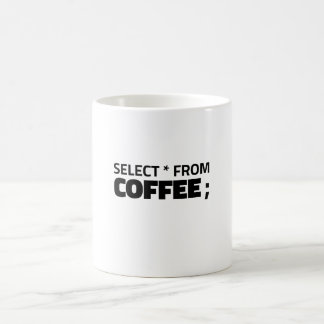 SQL Coffee Code Design | SELECT Query Coffee Mug