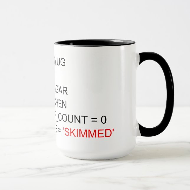 SQL PROGRAMMING TEA MUG (Right)