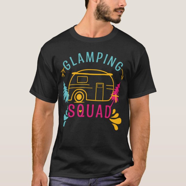 Squad Adventure Vacation Glamp Go Camping boy T-Shirt (Front)