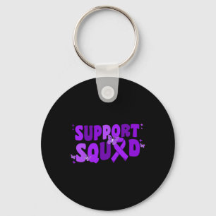 Squad Alzheimerheimer Heimer's Awareness Butterfly Keychain