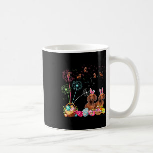 Squad Easter Couple Bunny Dachshunds Dandelions Hu Coffee Mug