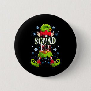 Squad Elf Matching Family Group Christmas Party 2 Inch Round Button