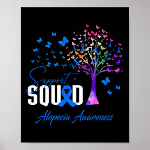 Squad For Alopecia Awareness Poster