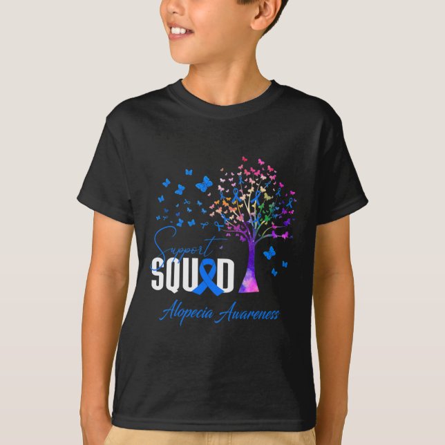 Squad For Alopecia Awareness  T-Shirt (Front)