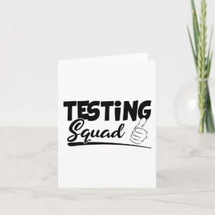 Squad Funny Exam Test Day Gifts For Students Card