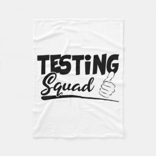 Squad Funny Exam Test Day Gifts For Students Fleece Blanket