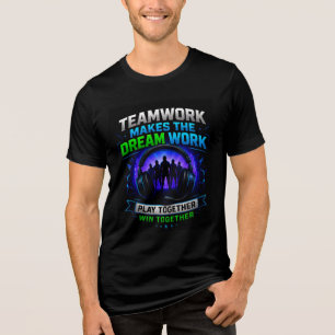 🎧 Squad Gaming Design For Online Teams ⚔️ Tri-Blend Shirt