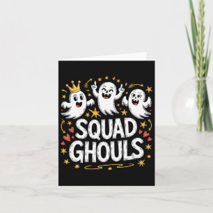 Squad Ghosts Matching Funny Halloween 1 Card