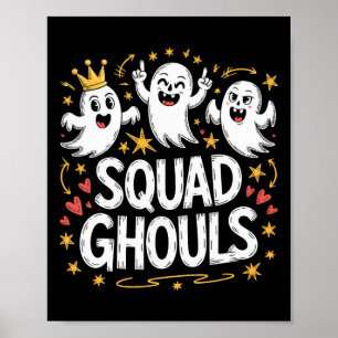 Squad Ghosts Matching Funny Halloween 1  Poster