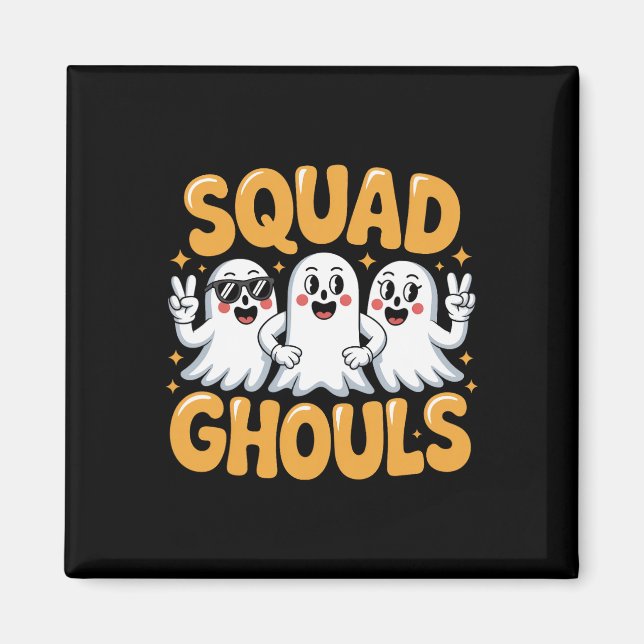 Squad Ghosts Matching Funny Halloween 2  Magnet (Front)