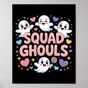 Squad Ghosts Matching Funny Halloween 4  Poster