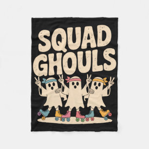 Squad Ghosts Matching Funny Halloween 6 Fleece Blanket