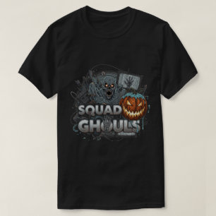 Squad Ghouls Colourful Halloween Horror T-Shirt