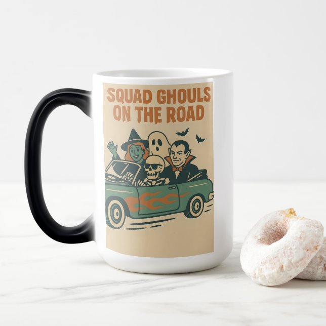 Squad Ghouls Cruisin' in Style Magic Mug (With Donut)