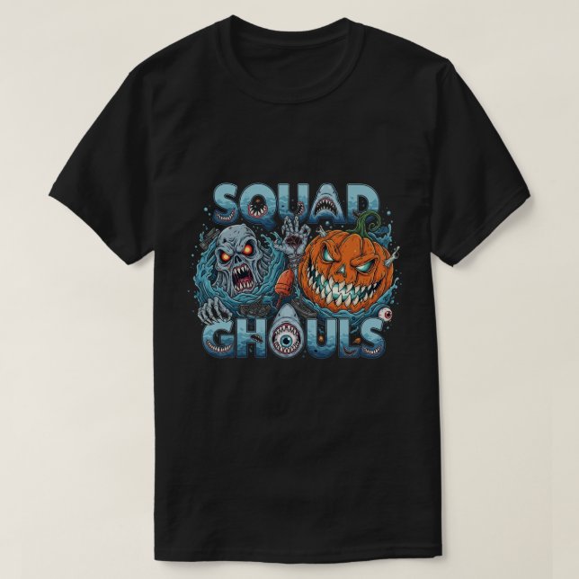 Squad Ghouls Halloween Horror T-Shirt (Design Front)