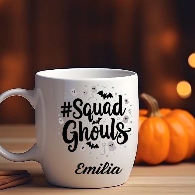 #Squad Ghouls Name Halloween Mug for Friends (Creator Uploaded)