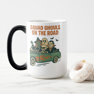 Squad Ghouls On The Road Retro Monster Car Cruise Magic Mug