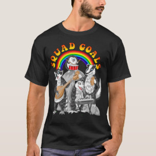 squad goals raccoon and opossum T-Shirt