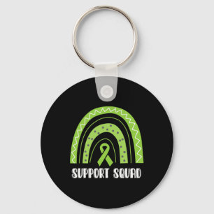 Squad Green Rainbow Kidney Disease Awareness Keychain