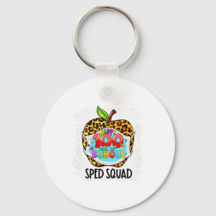 Squad Happy 100th Day Of School Face Mask Sped Ed Keychain