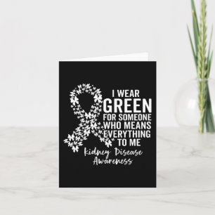Squad I Wear Green For Kidney Disease Awareness Card