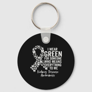 Squad I Wear Green For Kidney Disease Awareness Keychain