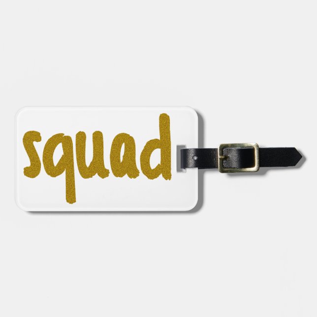 Squad Luggage Tag (Front Horizontal)